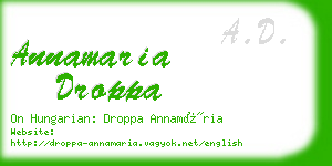 annamaria droppa business card